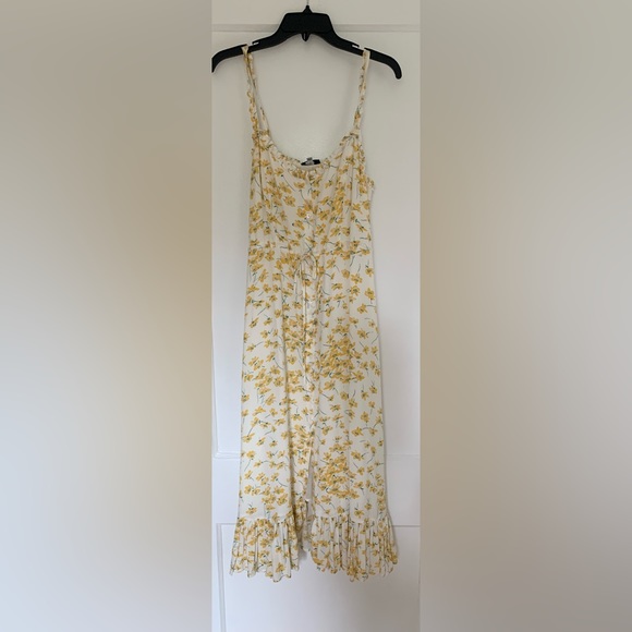 Rails Floral Print Button Front Midi Dress - Picture 5 of 6